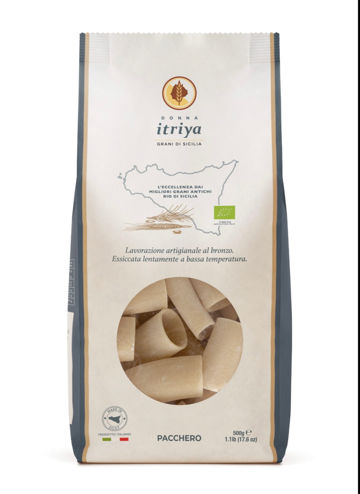 Pacchero Grani Antichi Bio – økologisk siciliansk pasta 500 g
