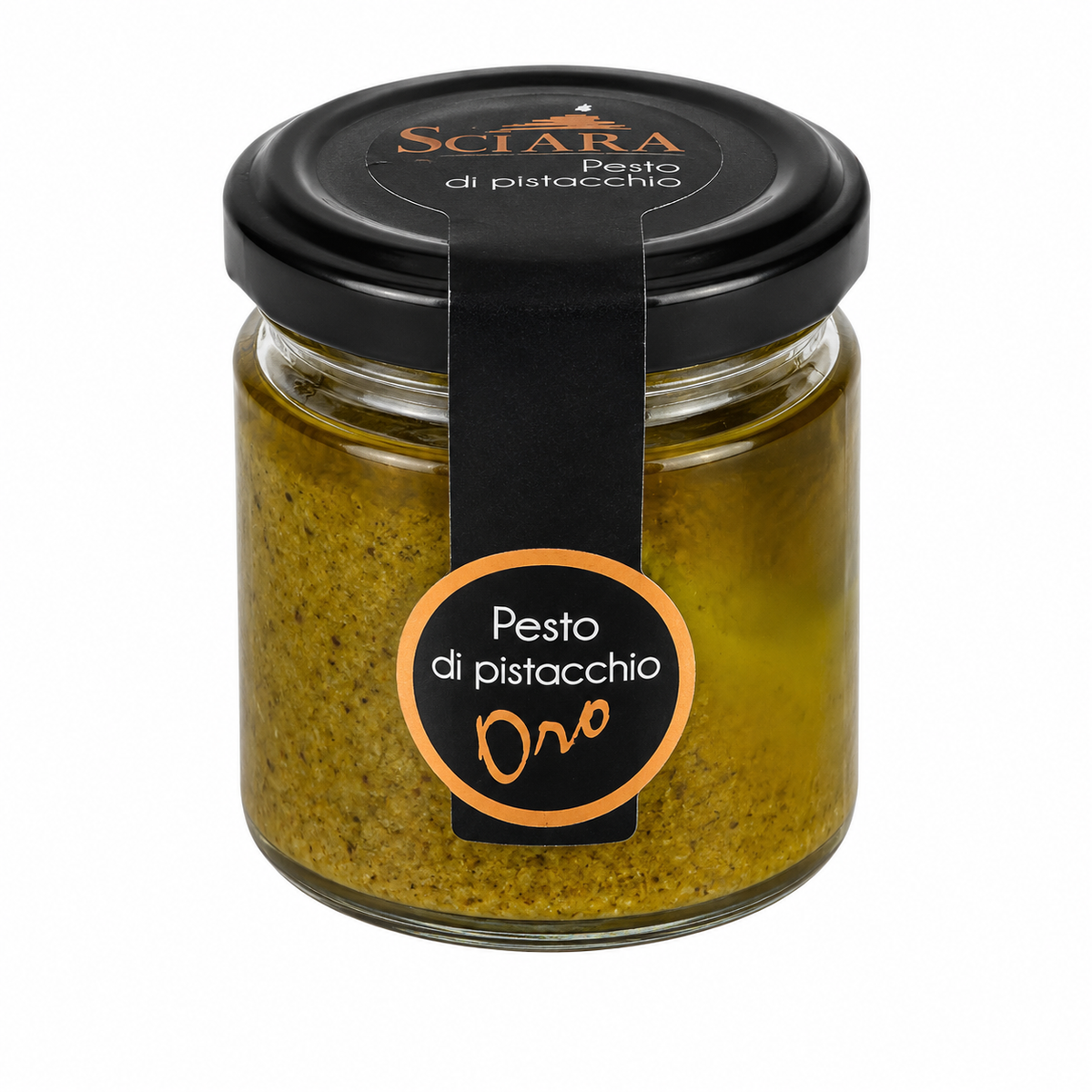 Pesto di Pistacchio Oro fra Sciara – siciliansk pistasjpesto med 60 % pistasj og extra virgin olivenolje 190 g