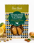 Tumminello Dolcini med pistasj og sitron 270 g – håndlagde sicilianske småkaker fylt med pistasj og sitron.
