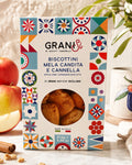 Tumminello GraniSì kjeks med kandisert eple og kanel 210 g – autentiske italienske kjeks fra Sicilia.